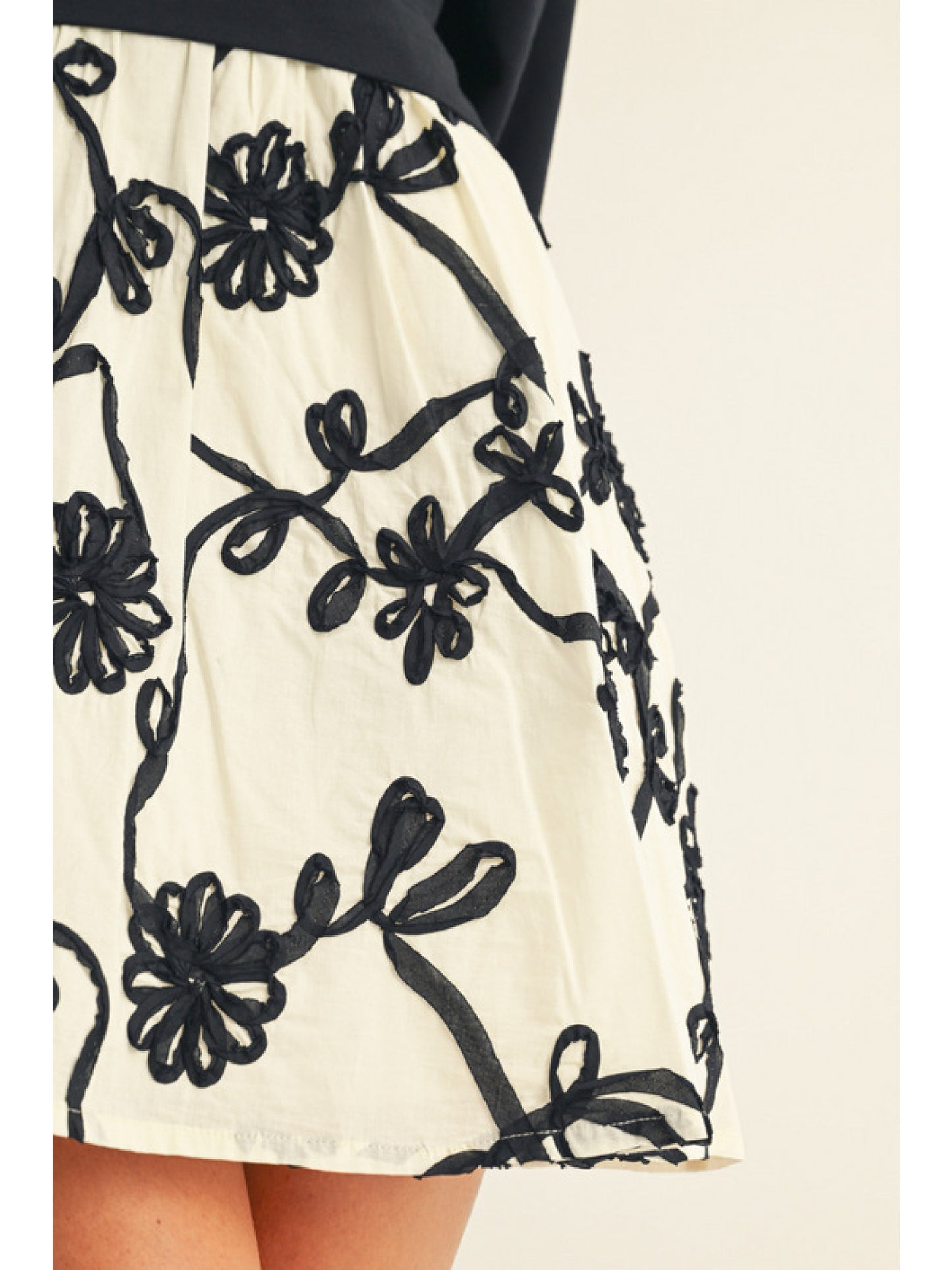 The Tatum Contrast Floral Dress