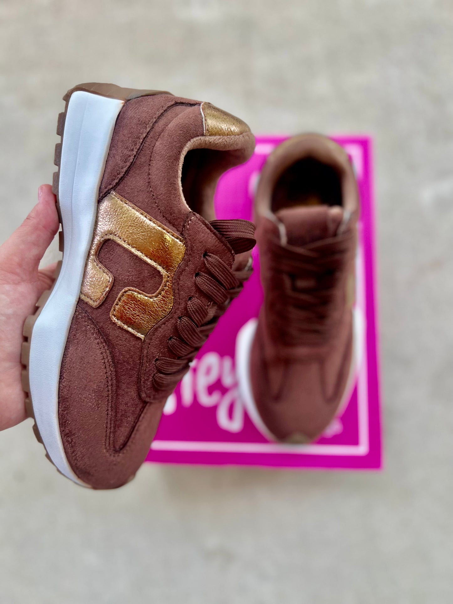 Corkys No Prob Chocolate Faux Suede Sneaker