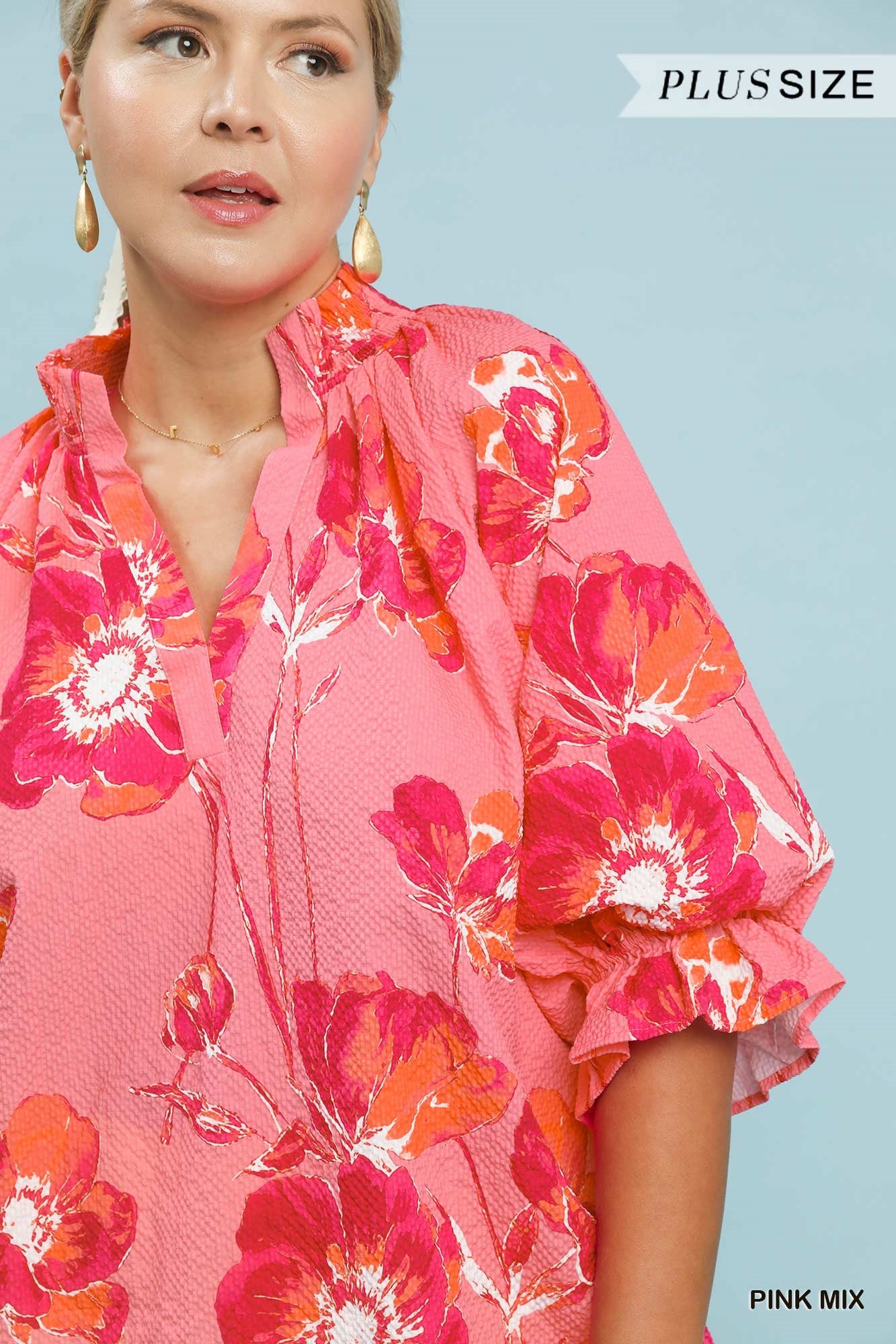 The Pink Garden Top - Curvy