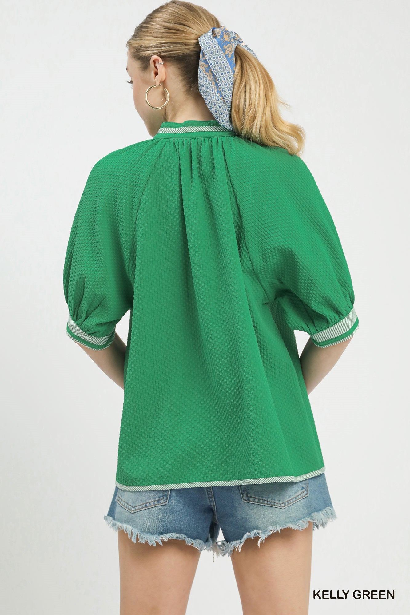 The Coastal Breeze Trimmed Blouse
