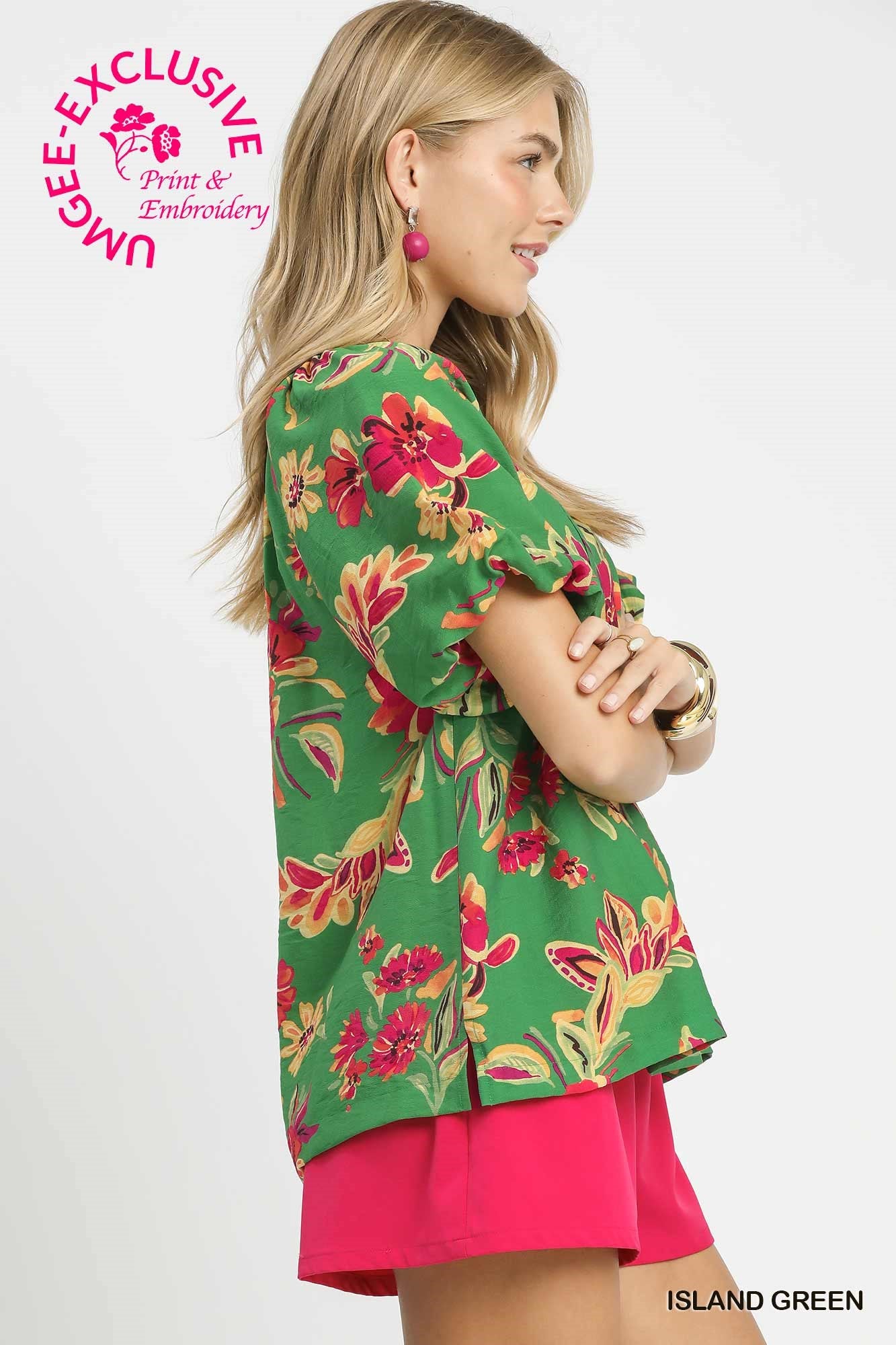 The Island Flutter Sleeve Top