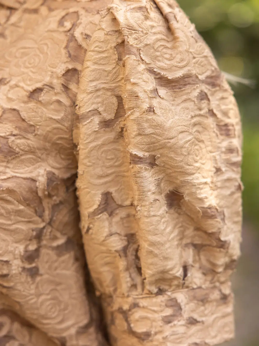 Caramel Lace Ruffle Top