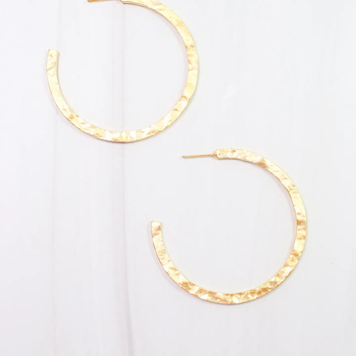 Caroline Hill Lovett Hammered Hoops