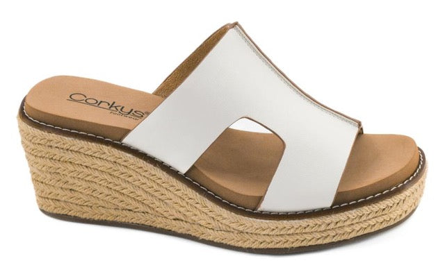 ***Preorder***Corkys Kiss N Tell Wedge - White
