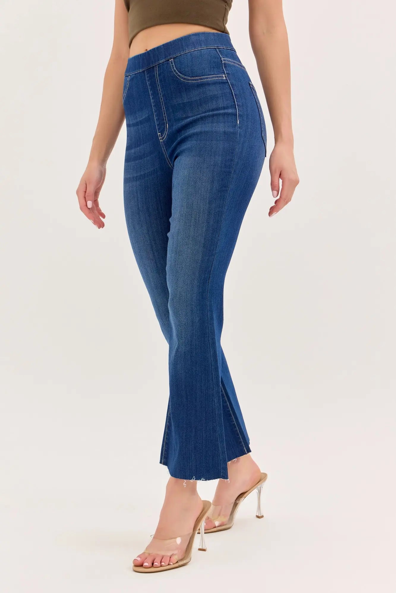 CELLO High Rise Pull-On Crop Flare