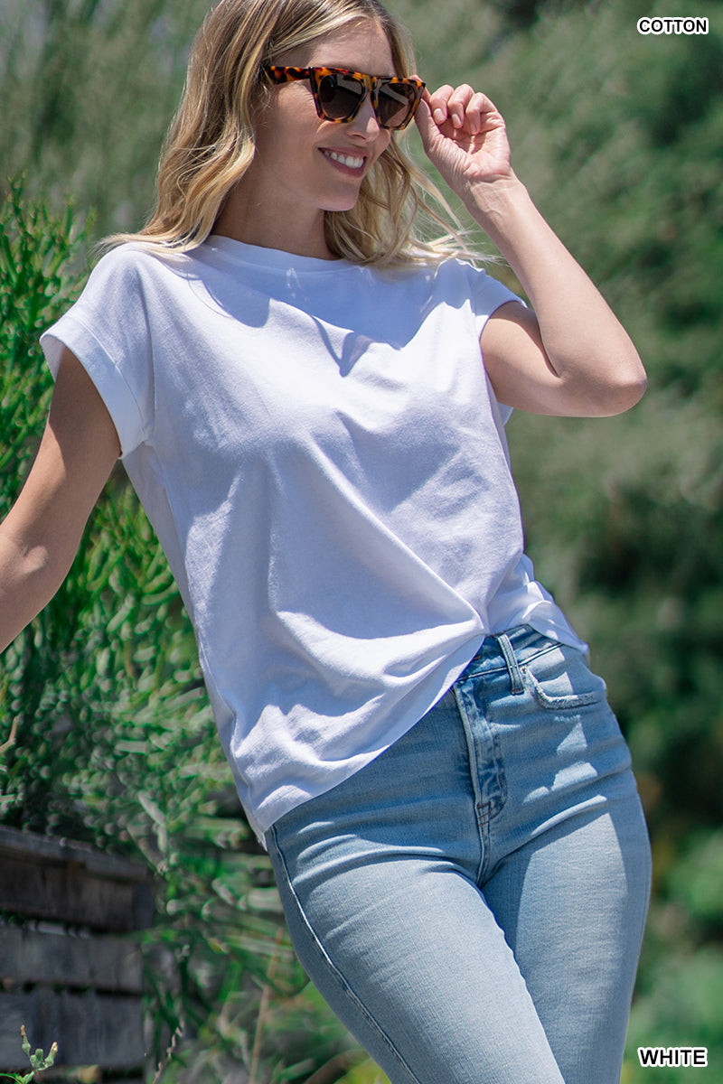 The Everyday Rolled Sleeve Tee