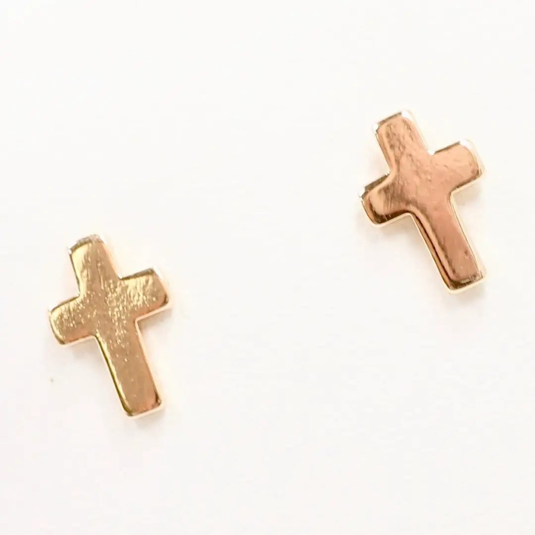 Caroline Hill Christy Cross Studs