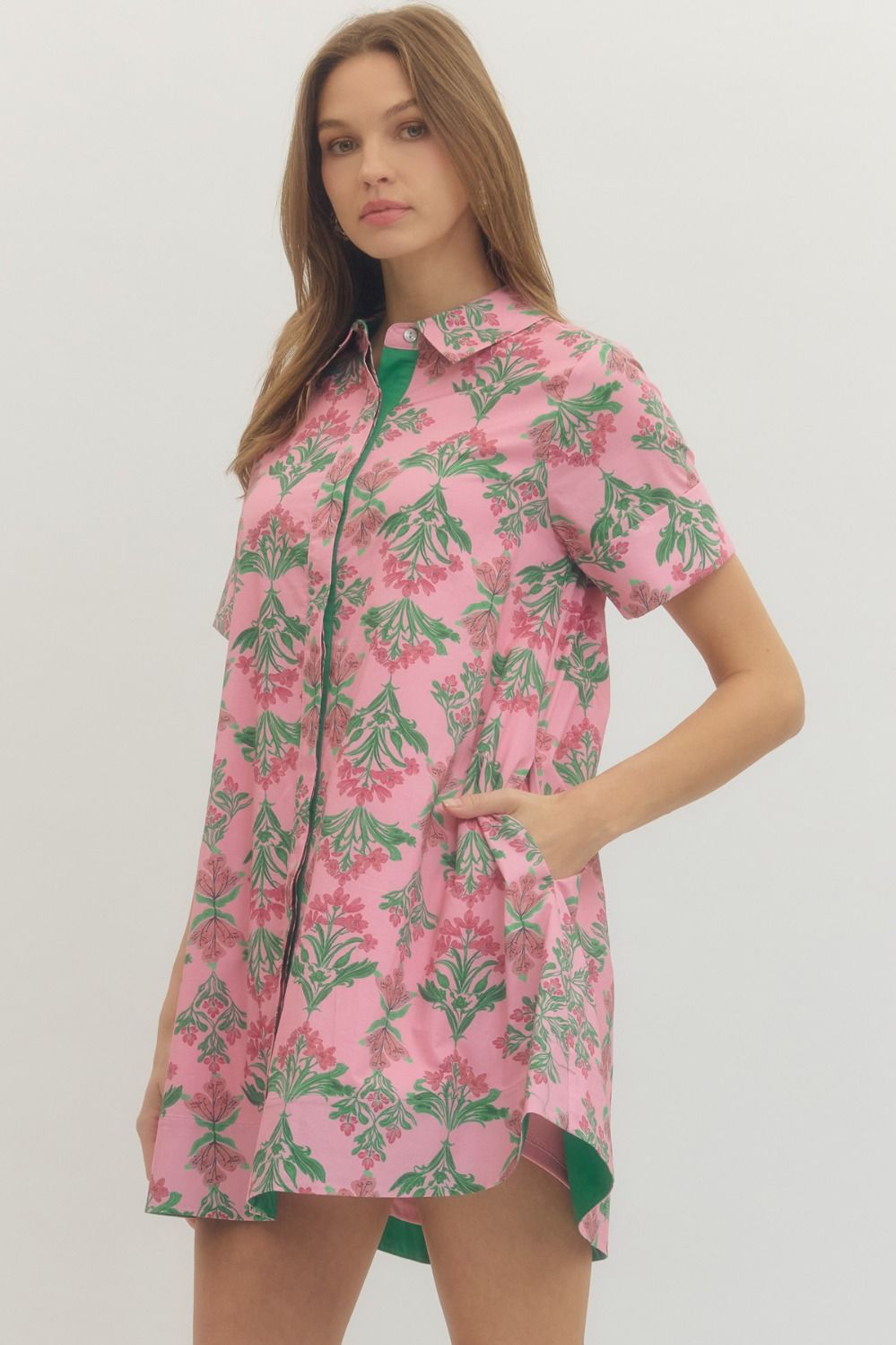 The Blossom Breeze Shirt Dress