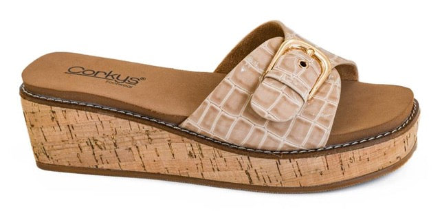 Corkys Reality Cognac Wedge