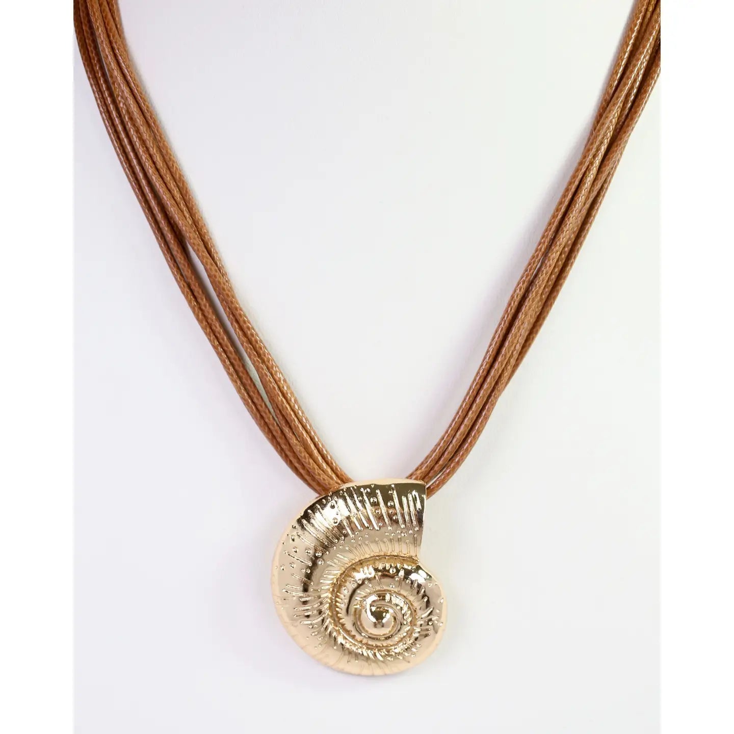 Caroline Hill - The Marion Sundial Shell Cord Necklace