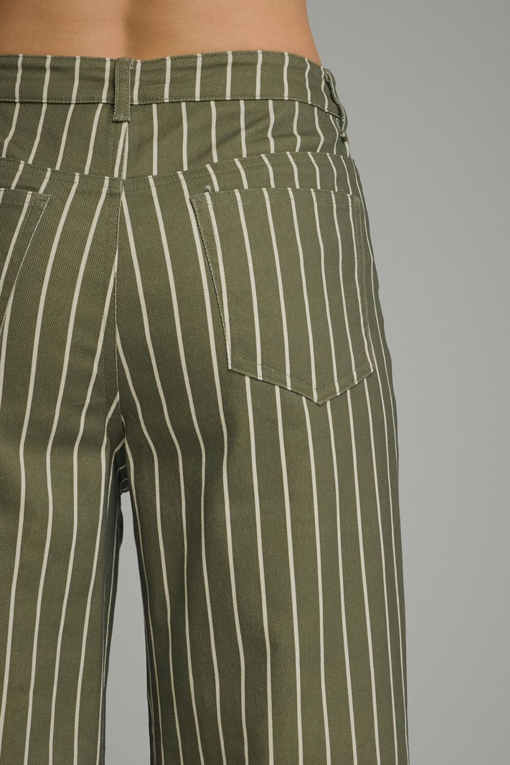 The Main Street Stripe Pants – Olive