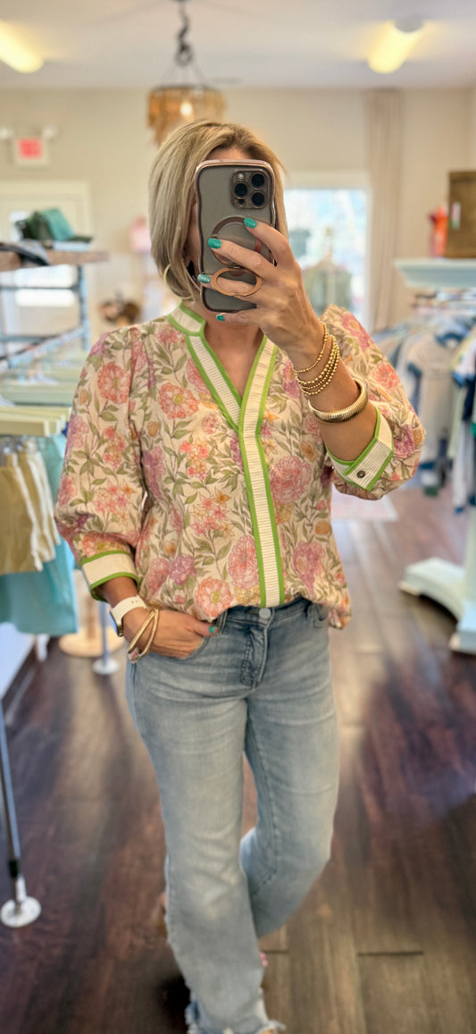 The Blush & Sage Garden Blouse