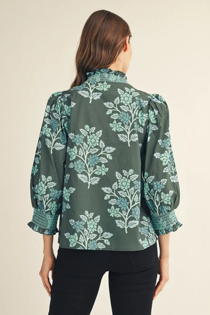The Evergreen Bloom Top