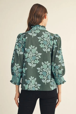 The Evergreen Bloom Top