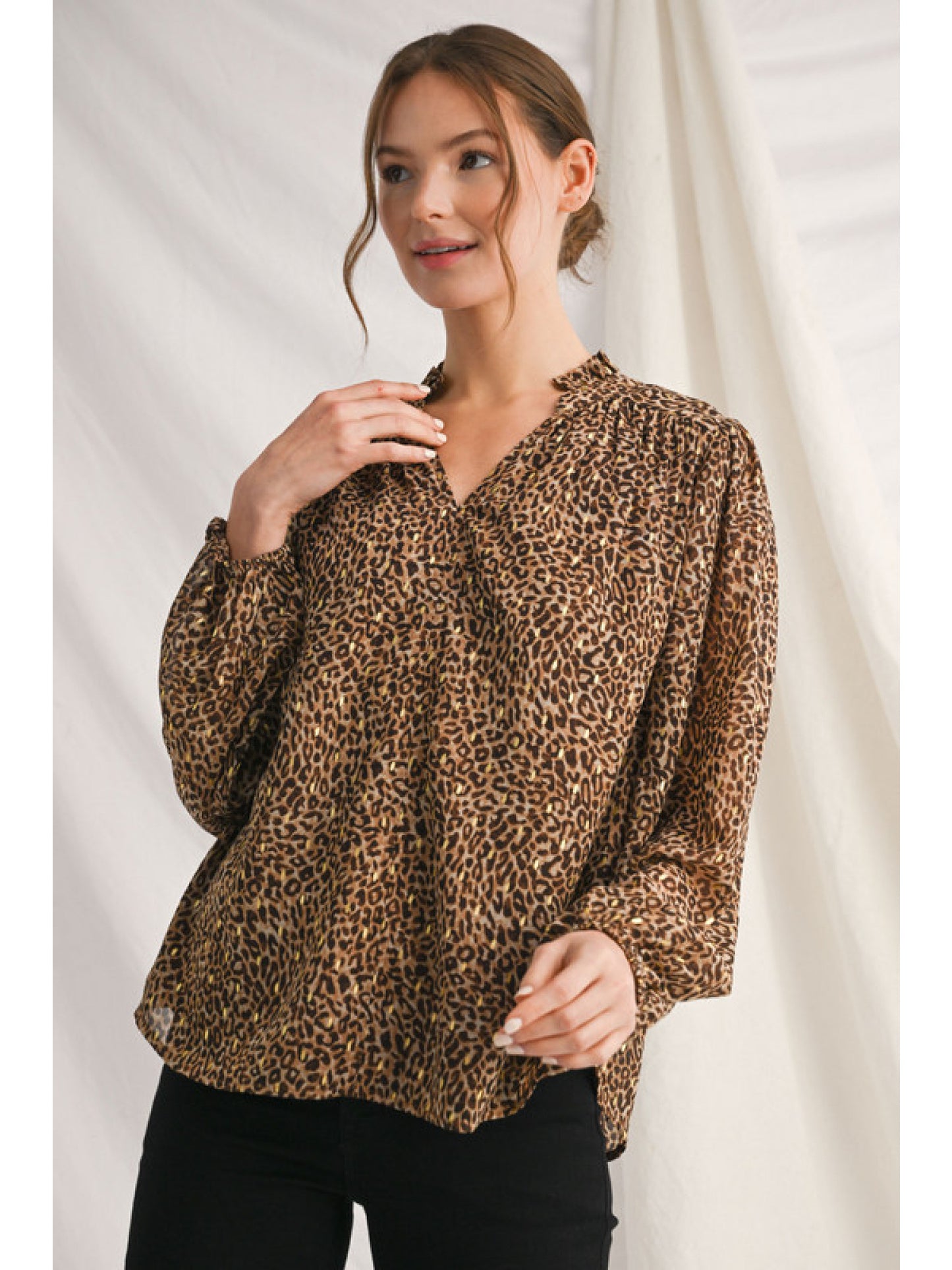 The Callie Leopard Top