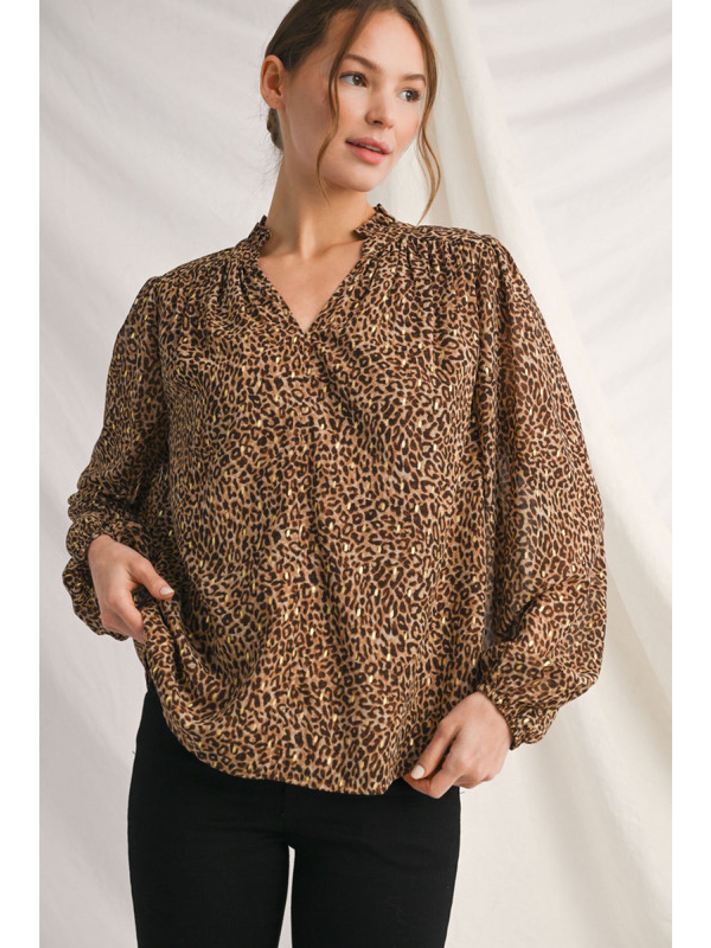 The Callie Leopard Top