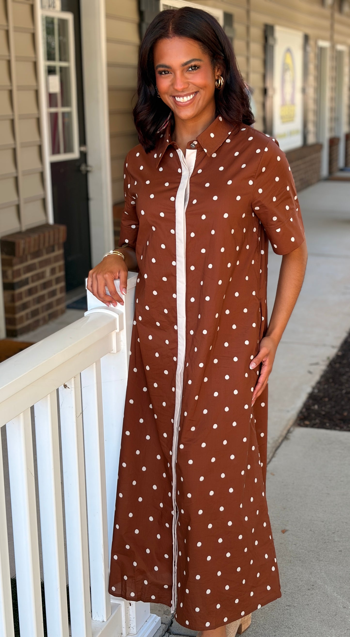 Polka Dot Darling Midi Dress
