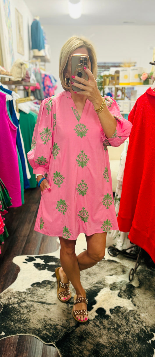 The Blush Garden Shift Dress