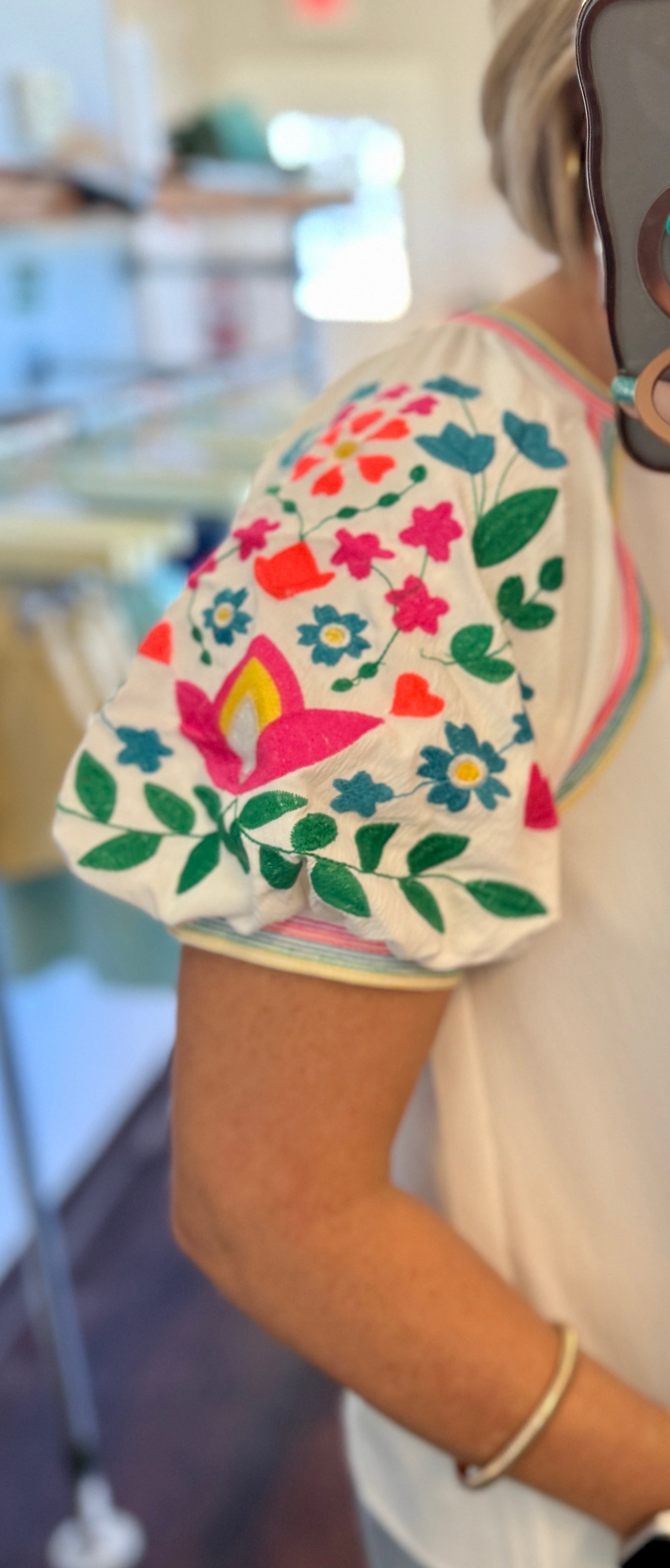 The Sweet Meadow Embroidered Top