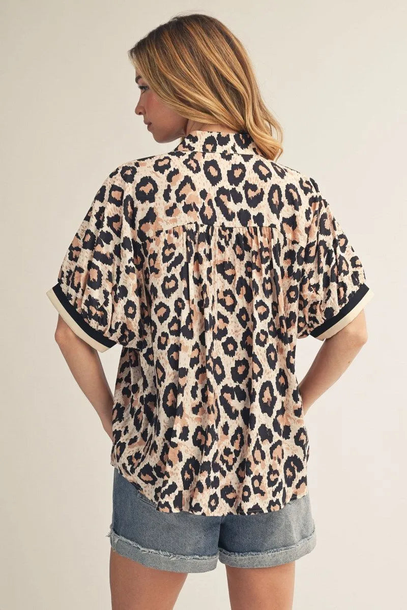 Wild Side Zip Top