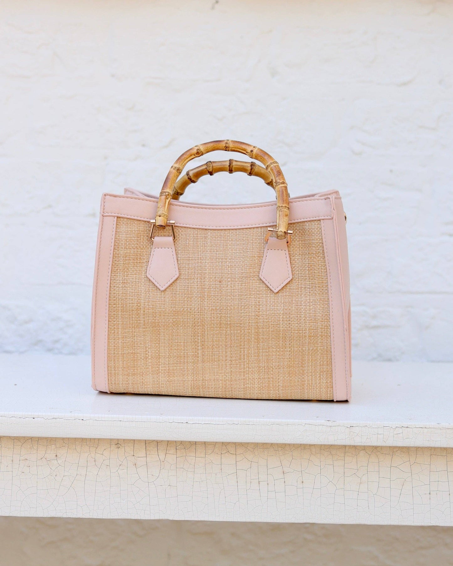 Caroline Hill - Kennedy Tote Natural Blush: Default