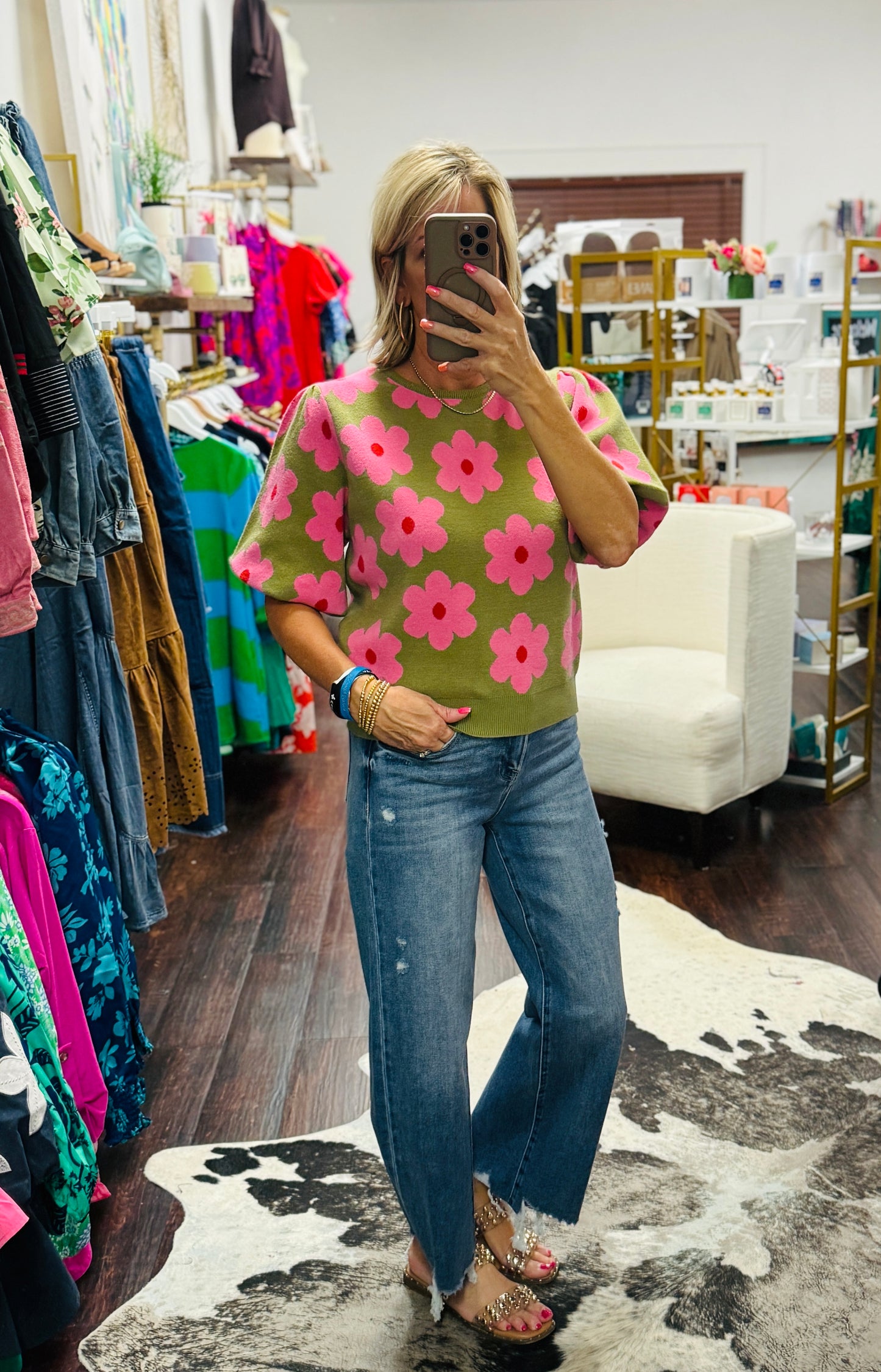 Flower Power Knit Top
