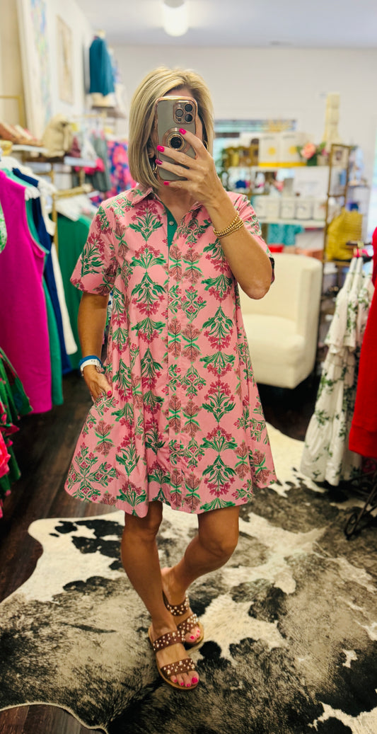 The Blossom Breeze Shirt Dress