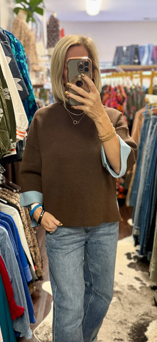 Blue Bell Cuff Sweater