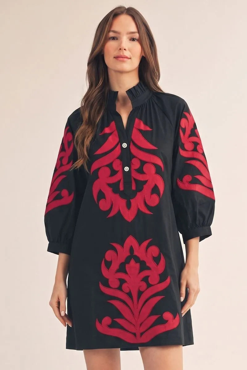 The Ellington Appliqué Dress