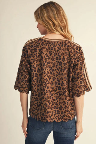 The On The Prowl Top – Mocha Leopard
