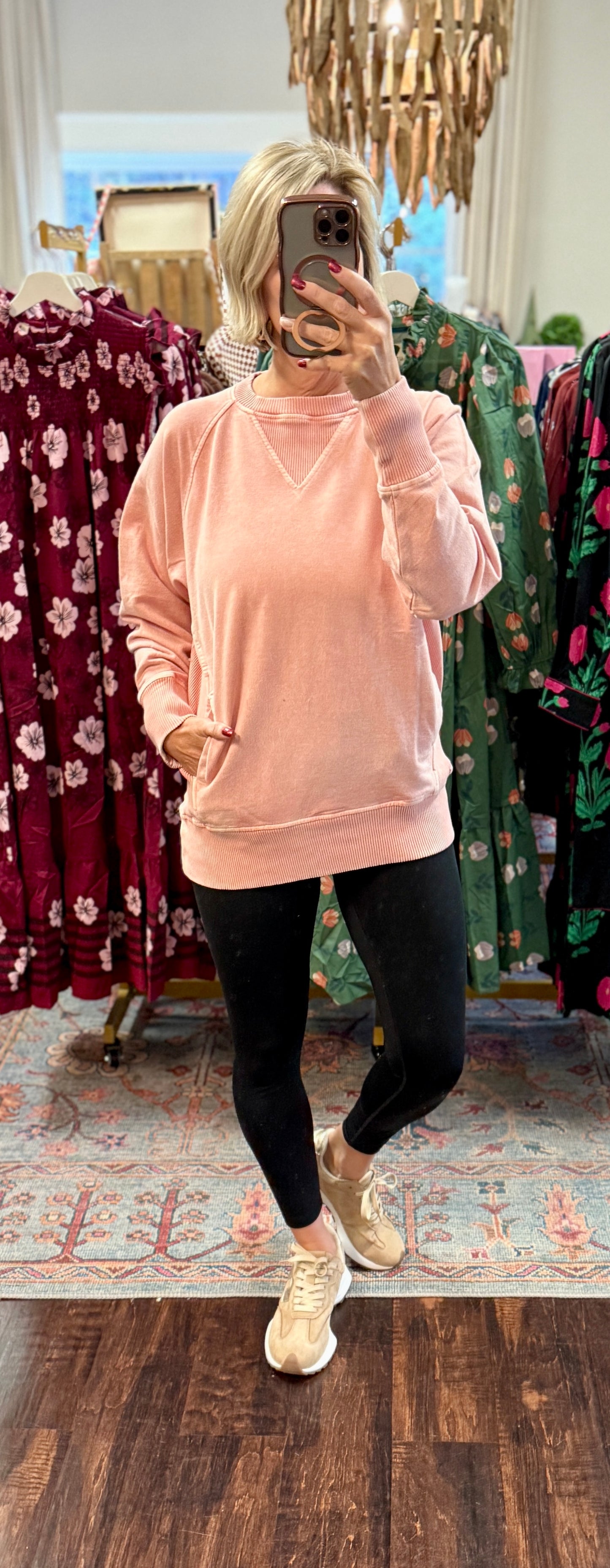 ✨ The Driftwood Raglan Acid-Wash Pullover (Multiple Colors)