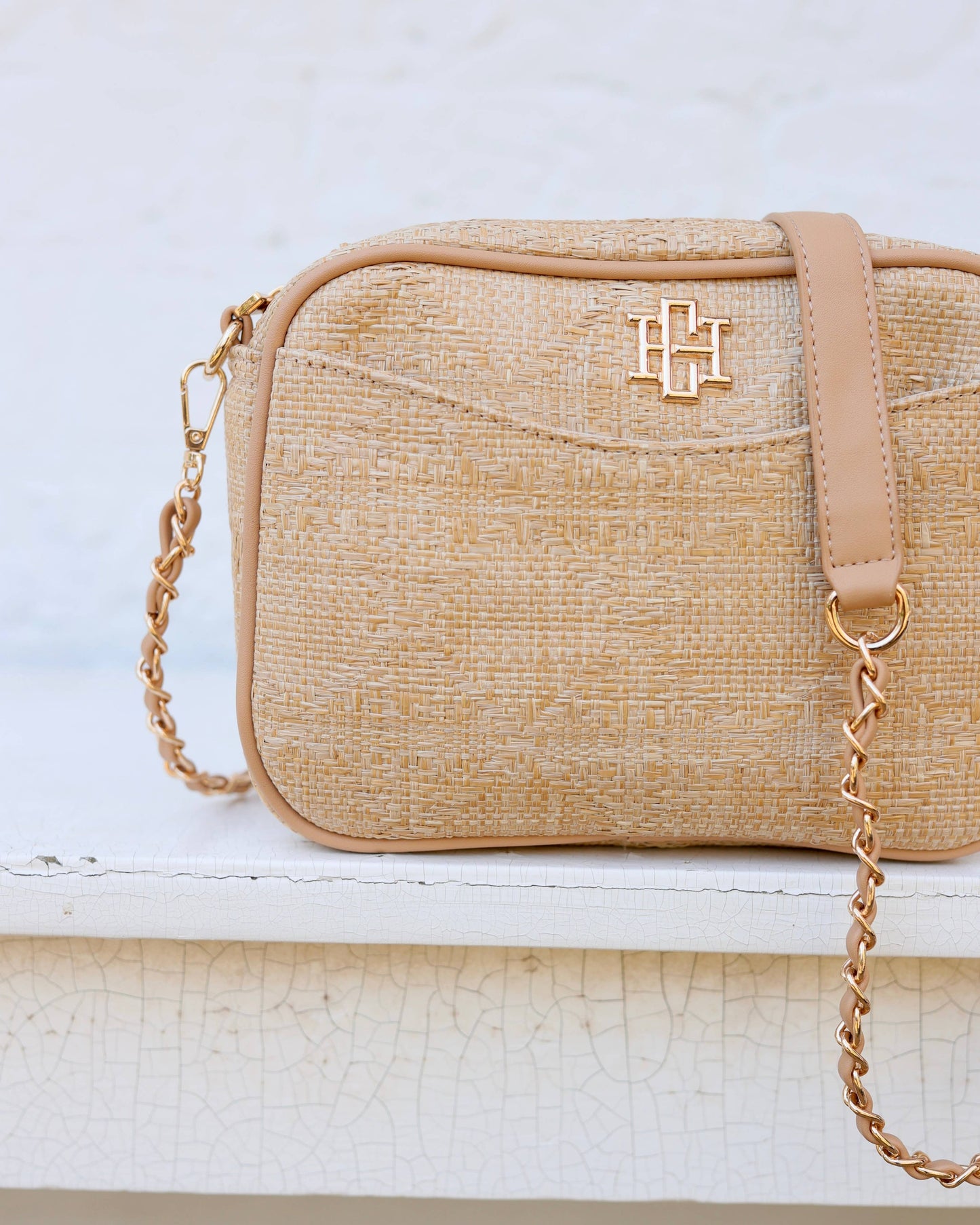 Caroline Hill - Fiona Crossbody Natural Lattice: Default