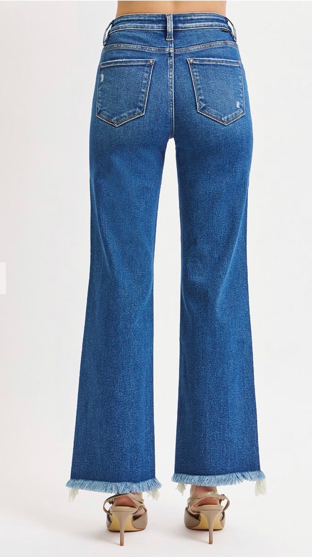 ***RESTOCK***TUMMY CONTROL MID RISE ANKLE STRAIGHT JEANS - RISEN