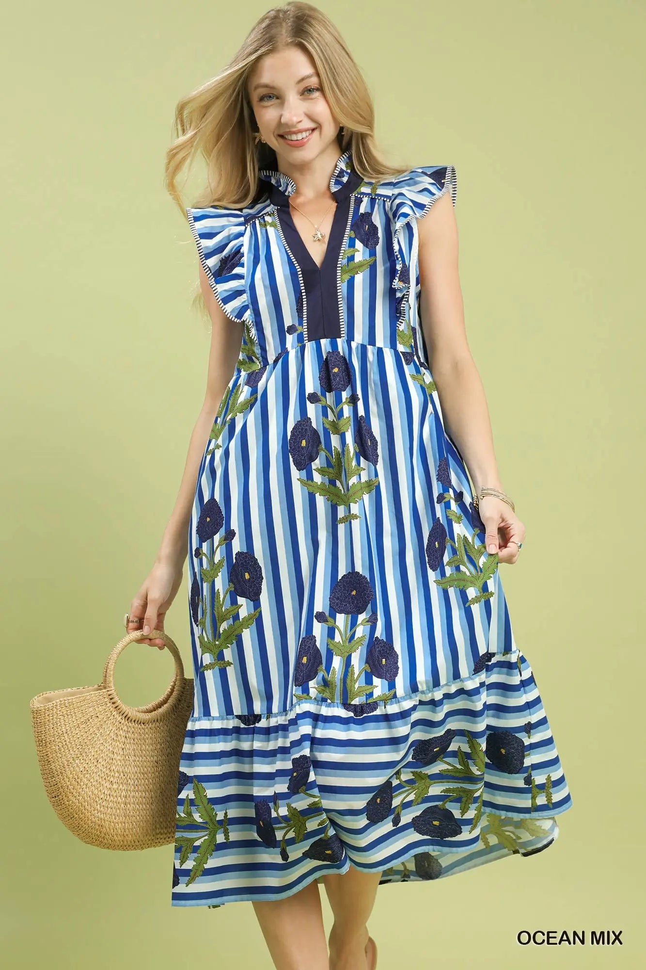 The Coastal Garden Midi Dress