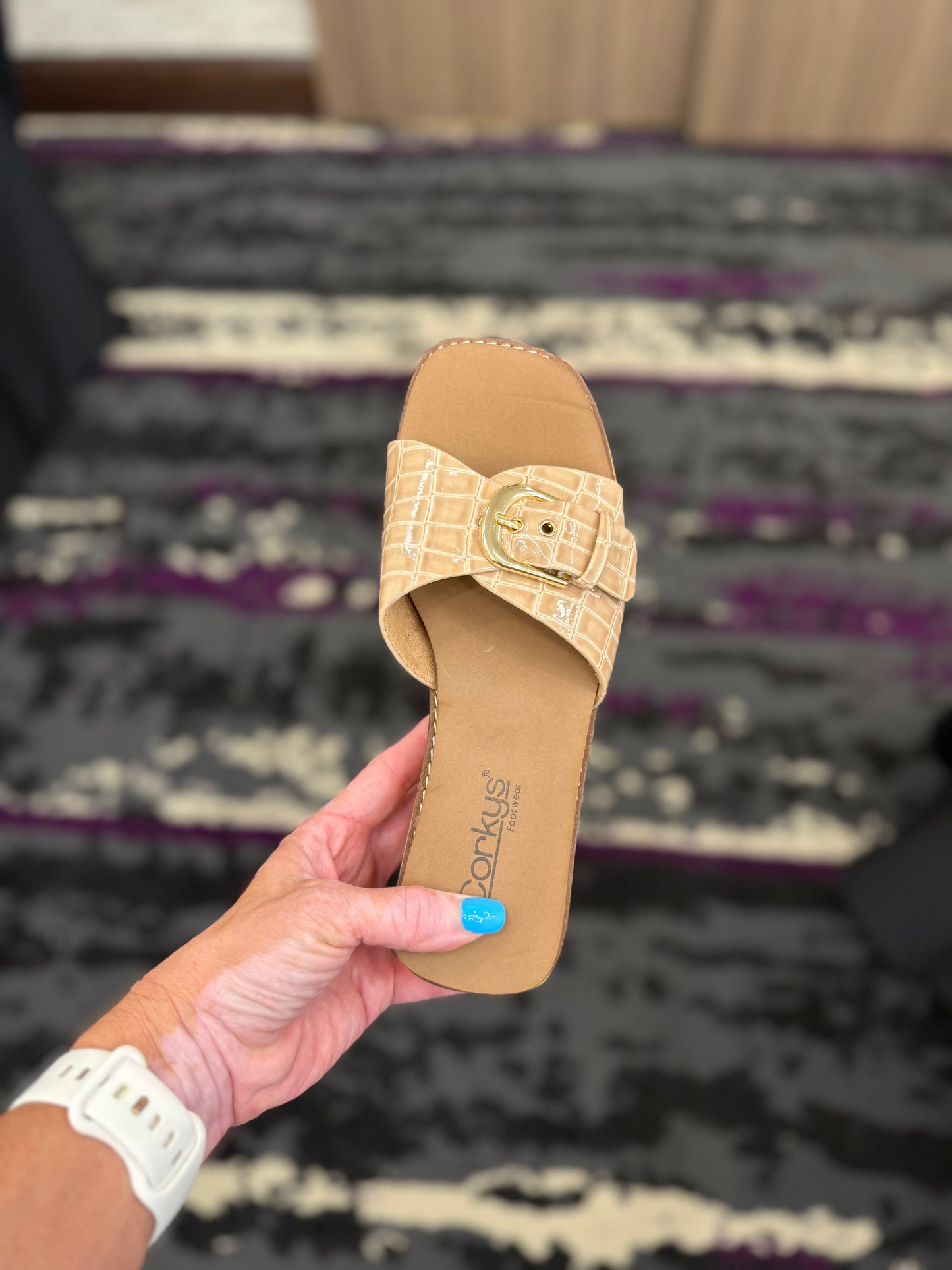 Corkys Reality Cognac Wedge