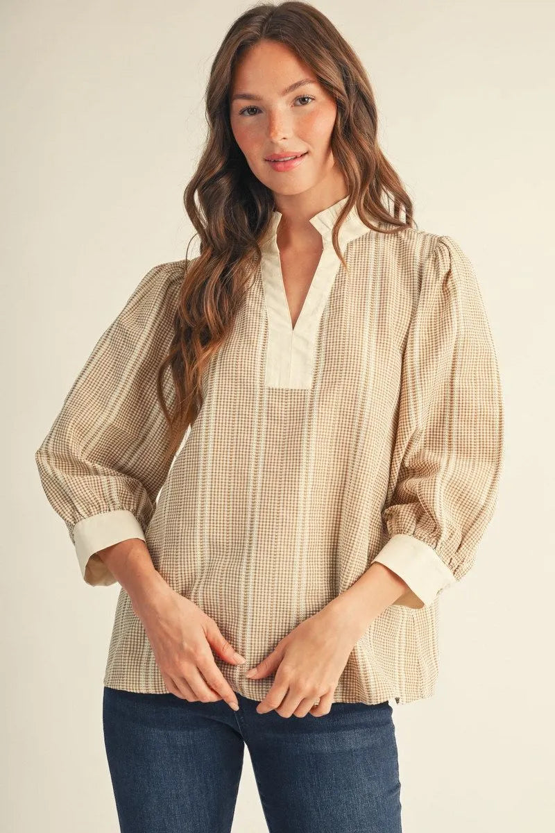 Sunday Stroll Gingham Top