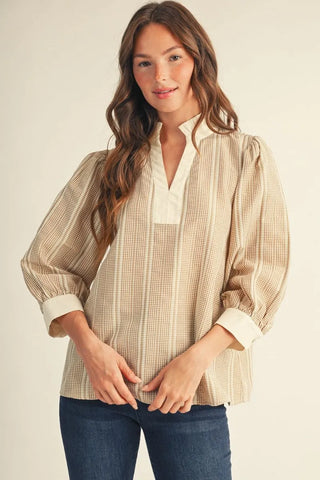 Sunday Stroll Gingham Top