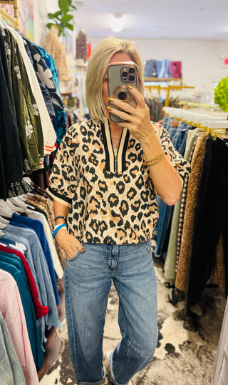 Wild Side Zip Top