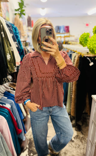 Dottie Mae Peasant Top
