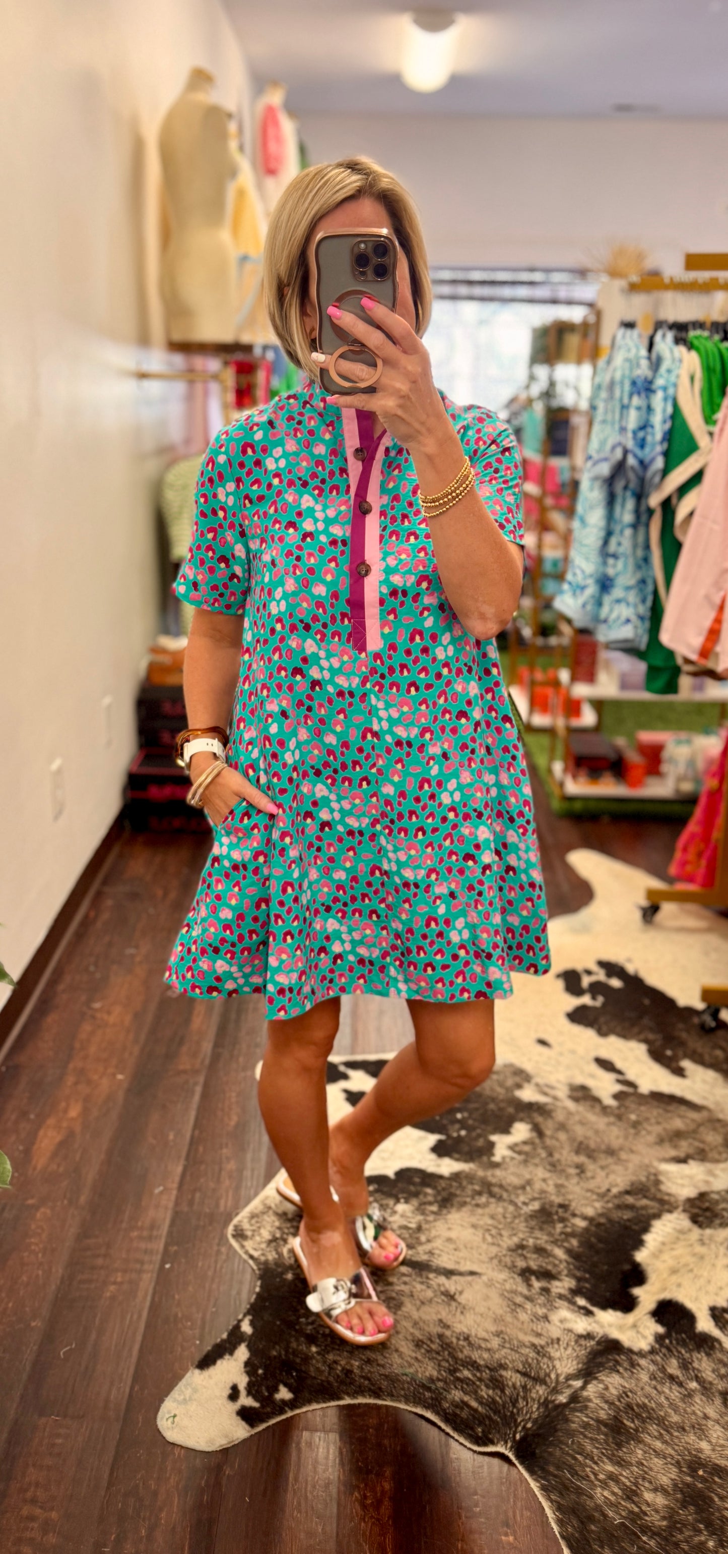 The Pink Pop Leopard Dress