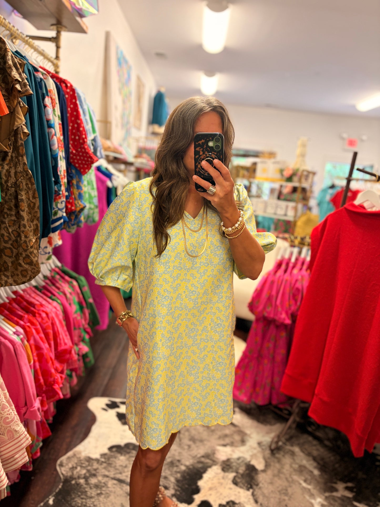 The Lemon Lime Puff Sleeve Dress