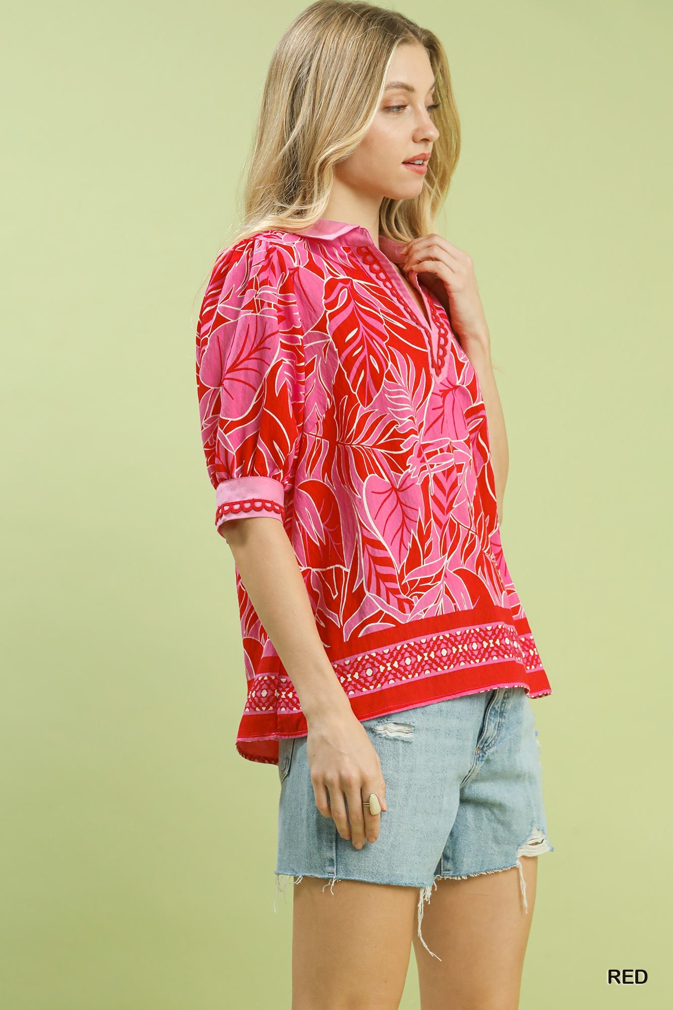 The Tropical Sunset Blouse