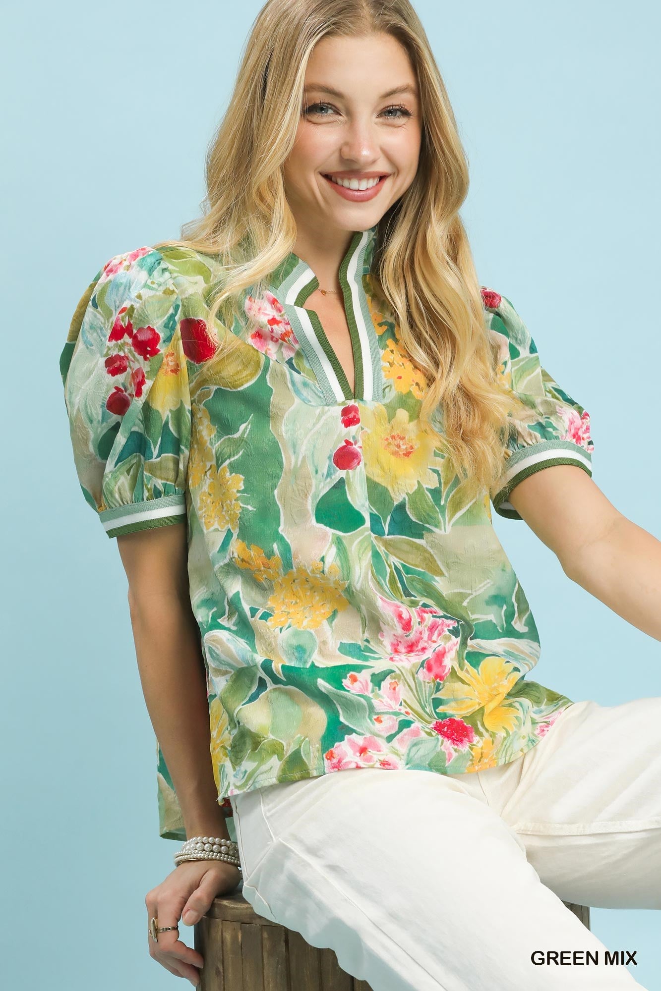 The Garden Puff Sleeve Top
