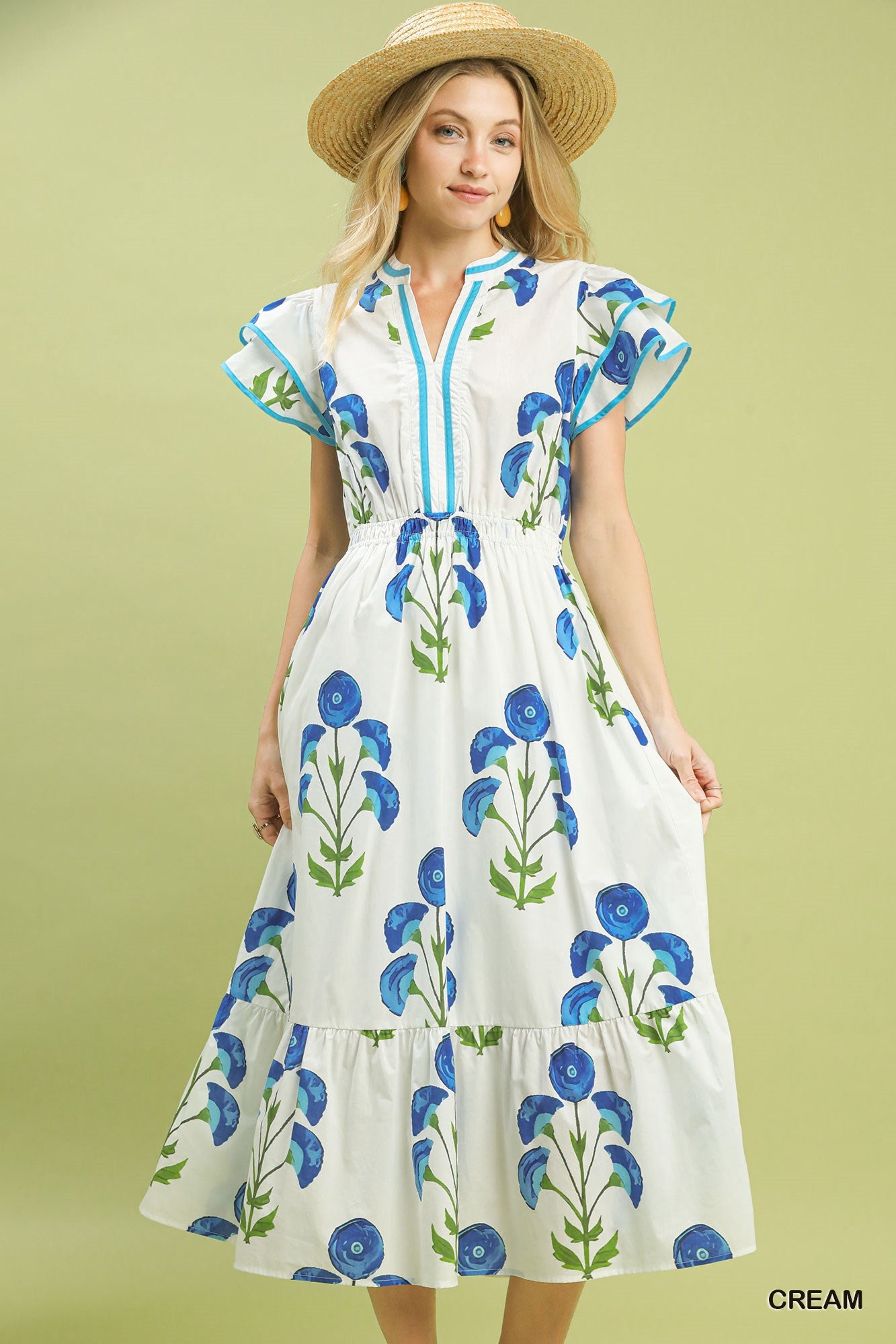 The Bluebell Garden Midi Dress