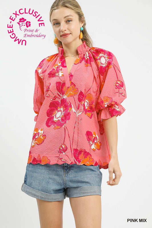 The Pink Garden Top