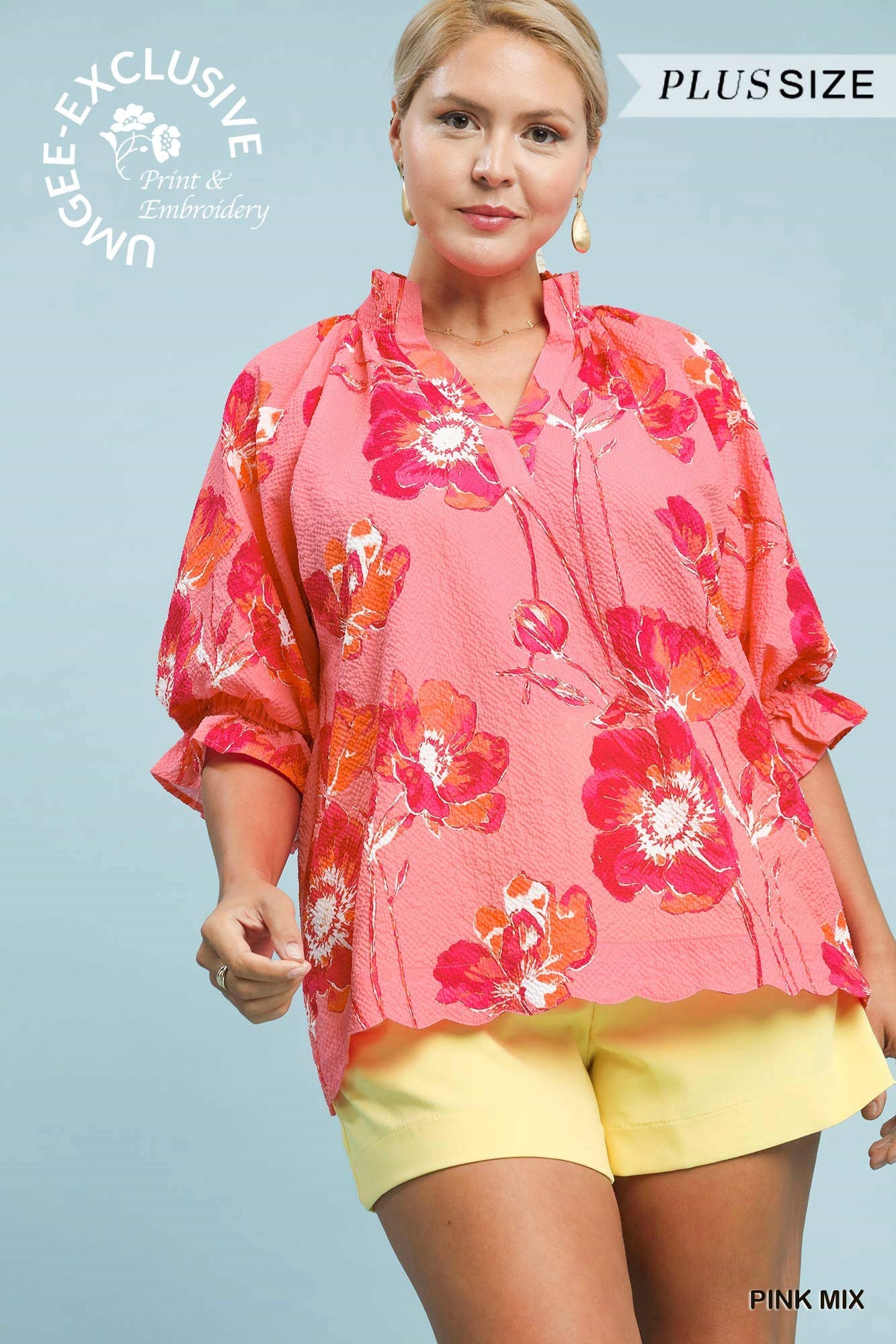 The Pink Garden Top - Curvy