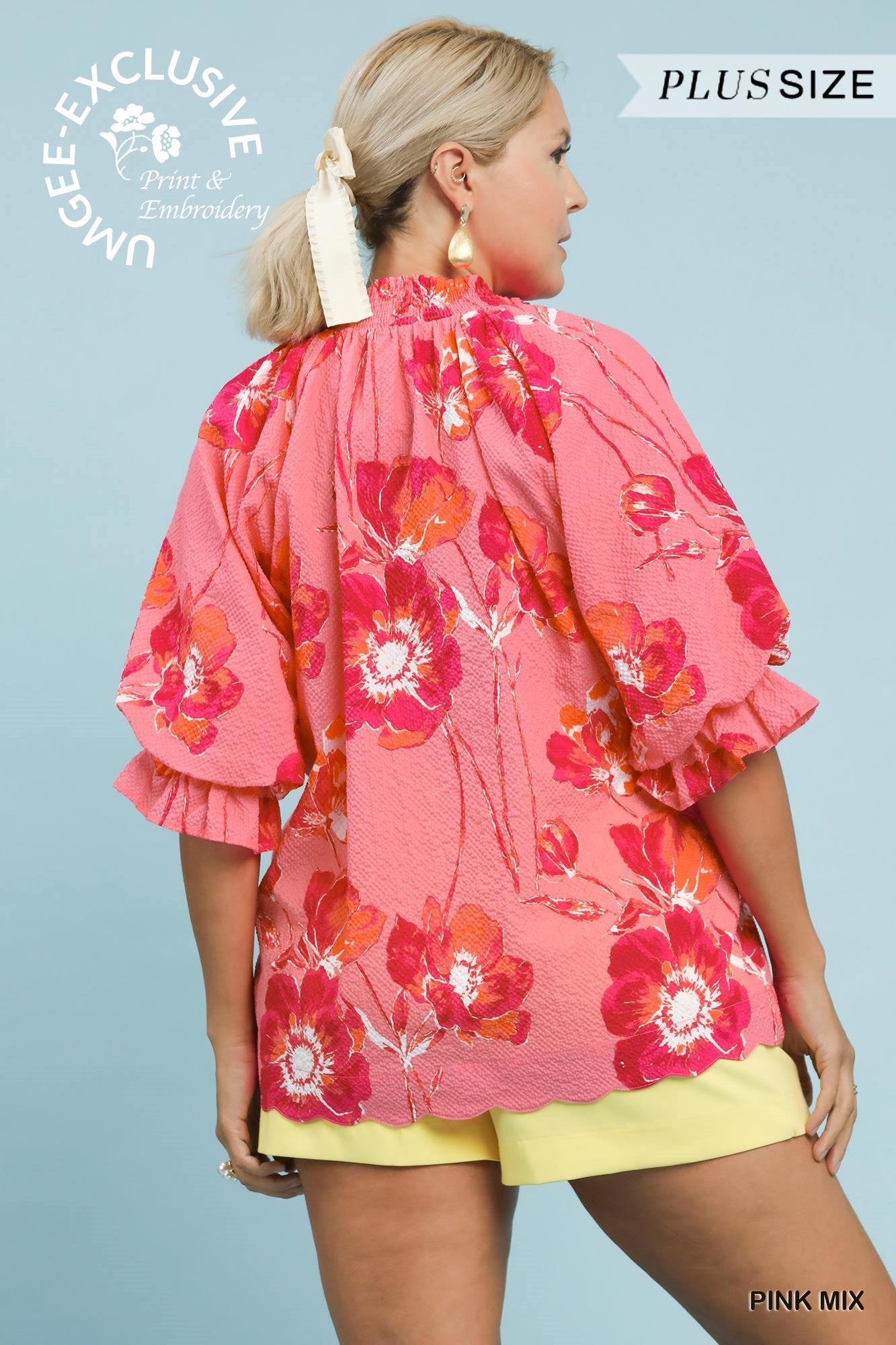 The Pink Garden Top - Curvy