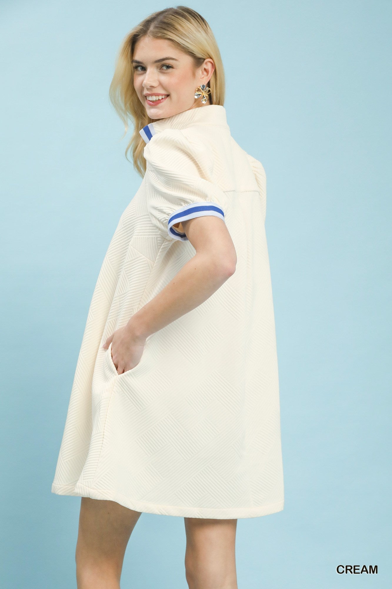 The Coastal Textured Shift Dress