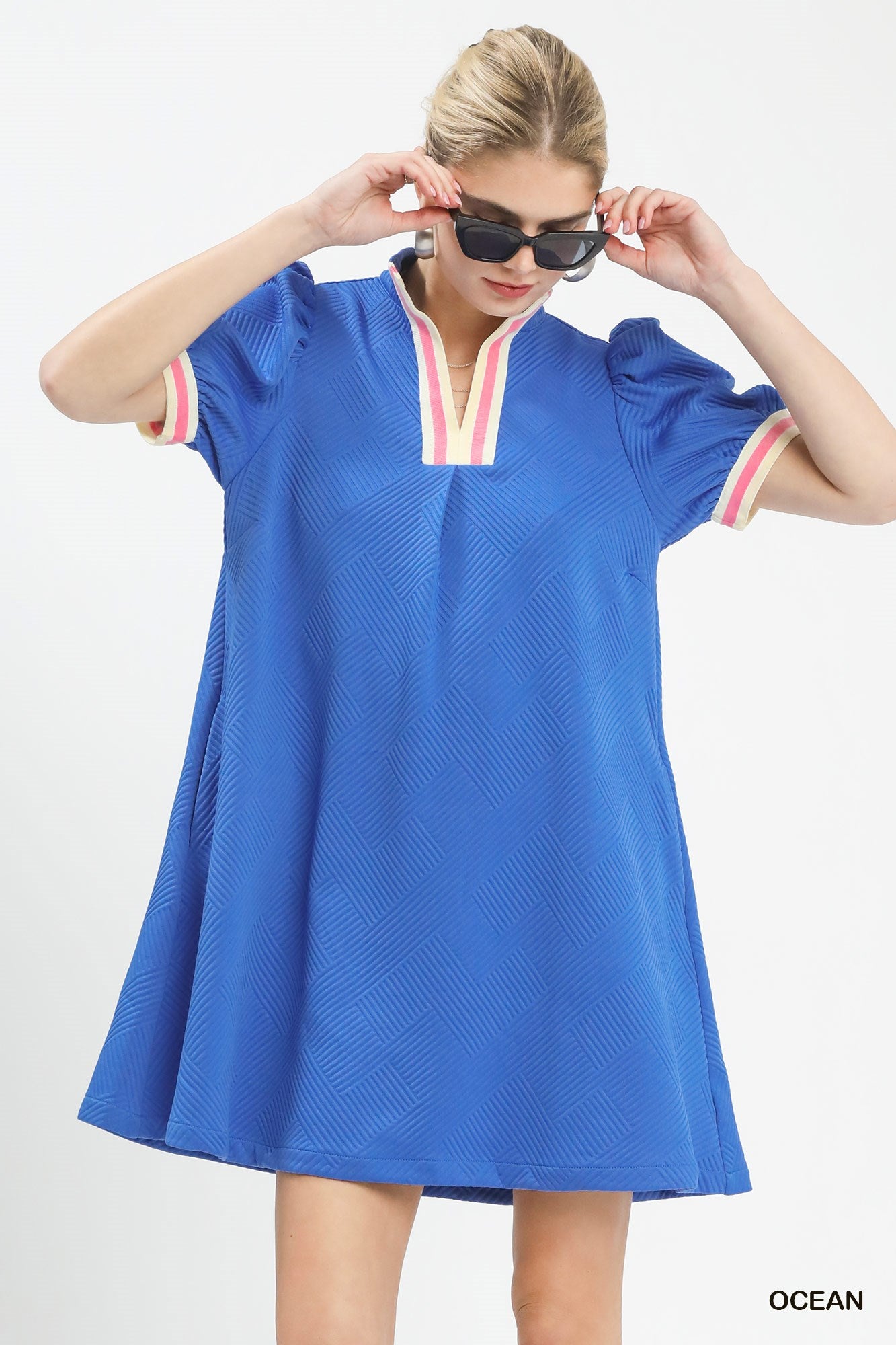 The Coastal Textured Shift Dress