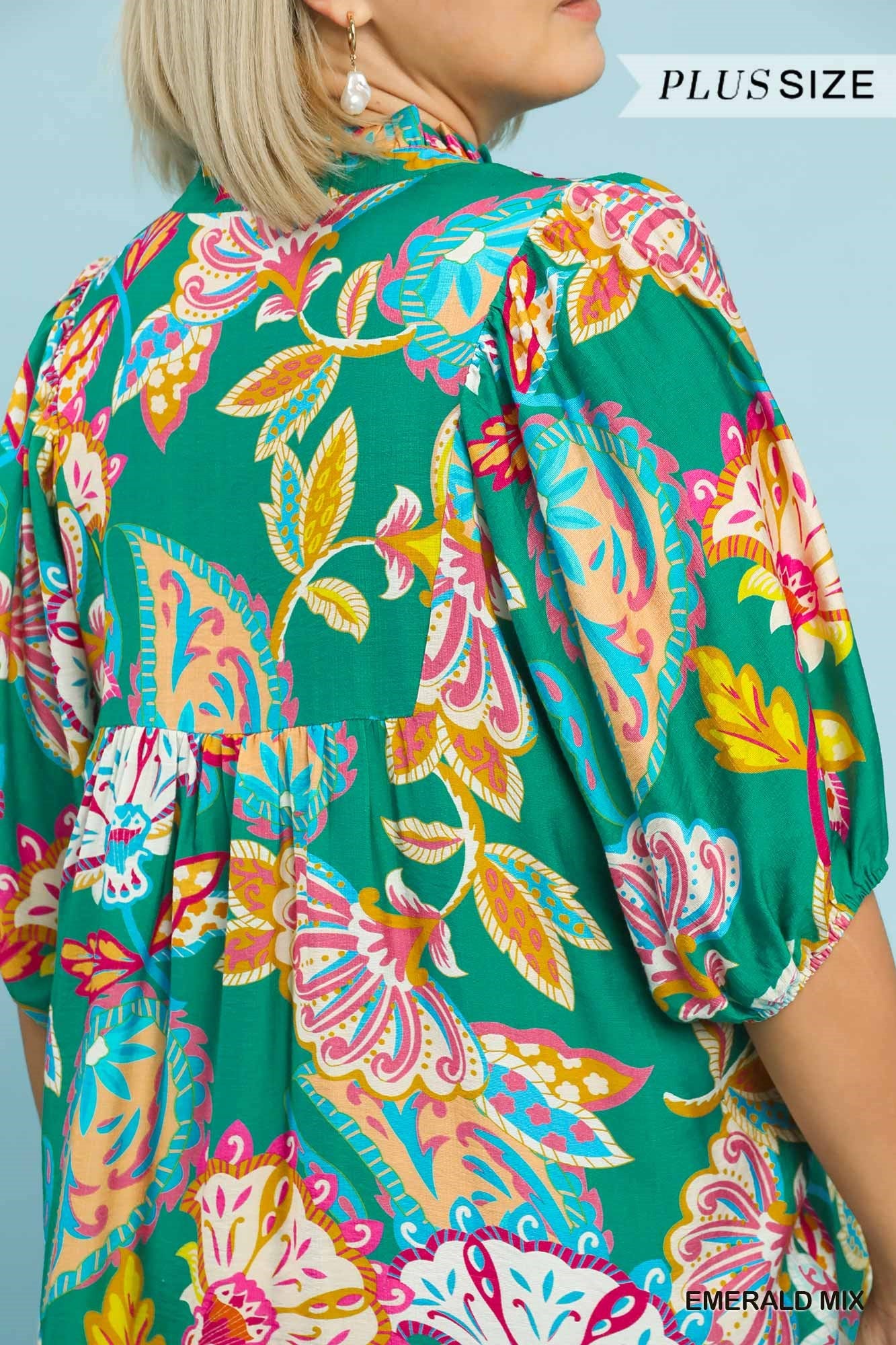 The Emerald Bloom Dress - Curvy